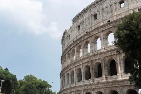 Colosseum from side Stock Photos
