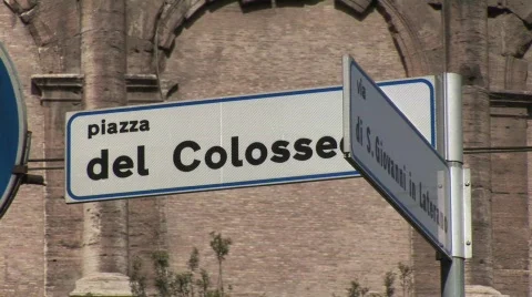Colosseum , sign 스톡 동영상 847461