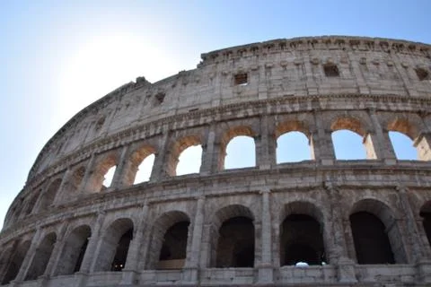 Colosseum sun Foto stock