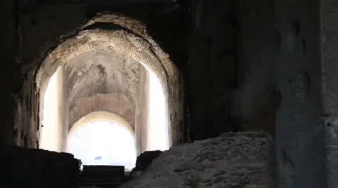 Colosseum Tunnel Stock Footage 23736391