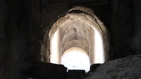 Colosseum Tunnel Stock Footage 23736933