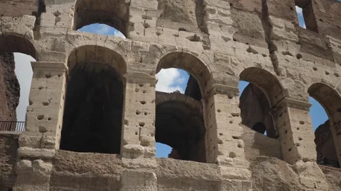 Colosseum wall Rome Stock-Footage 146810441