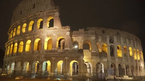 Colosseum Wide Night2 Stock Footage 117452175