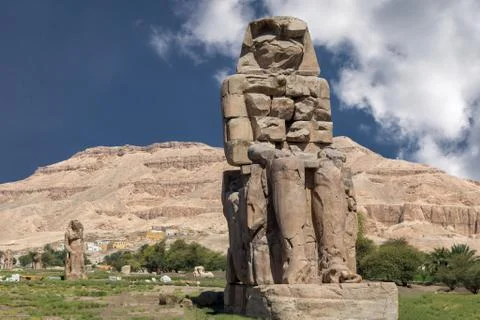 Colossi of Memno 스톡 사진
