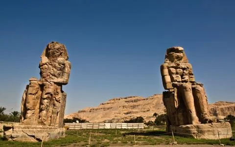 Colossi of Memnon Stock Photos