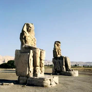 Colossi of Memnon Stock Photos
