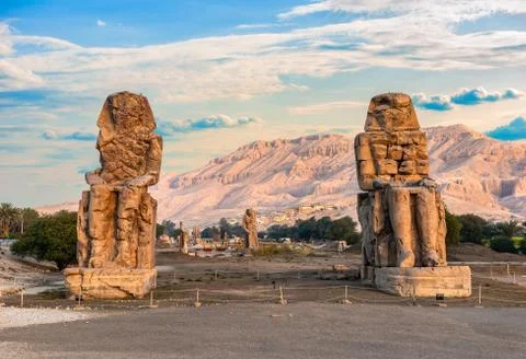 Colossi of Memnon Stock Photos