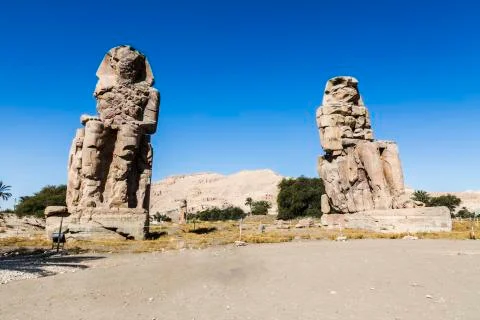Colossi of Memnon Stock Photos