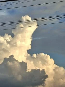 Colossus in the Clouds Stock Photos