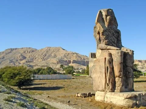 Colossus of memnon Stock Photos
