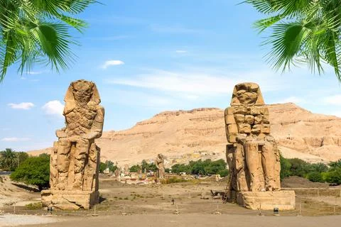 Colossus of Memnon Stock Photos