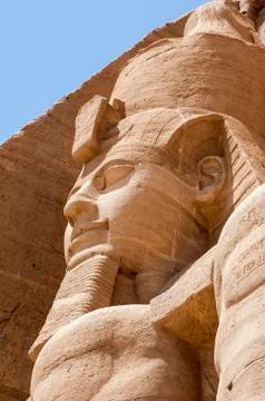 The colossuses of Abu Simbel Stock Photos