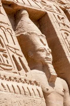 The colossuses of Abu Simbel Stock Photos