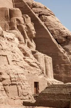 The colossuses of Abu Simbel Foto stock