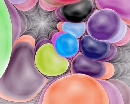 Colour abstract art balls  background. イラスト素材