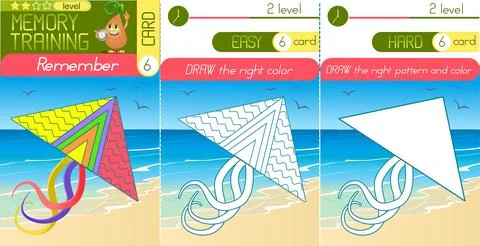 Colour and pattern kite 6 Illustrazione stock