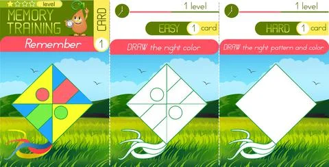 Colour and pattern kite1 Illustrazione stock