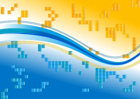 Colour background Bright colour background with waves and lines Copyright:... Foto stock