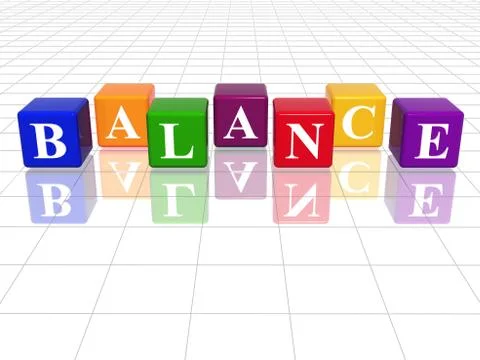 Colour balance Illustrazione stock