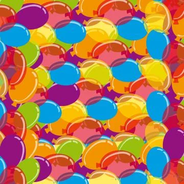 Colour balloons background Stock Illustration