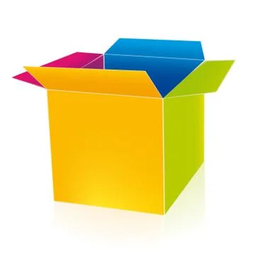 Colour box Stock Illustration