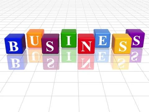 Colour business Stock Illustration