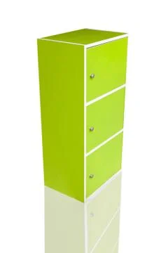 Colour cabinet on isolated. Stock Illustration