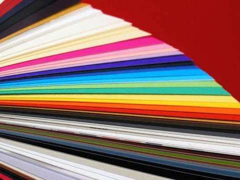 Colour cards Stock Photos