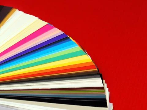 Colour cards Stock Photos