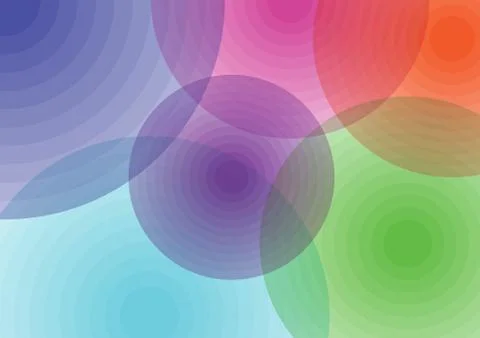 Colour circles Illustrazione stock