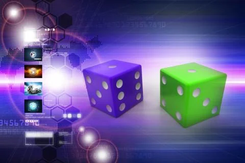 Colour cubes Stock Illustration