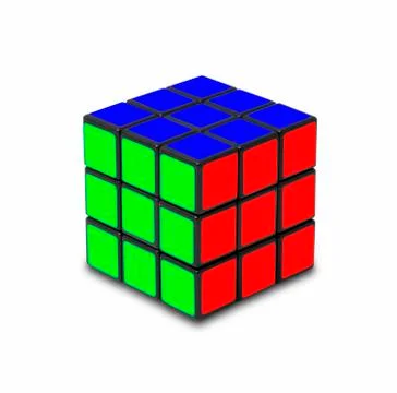 Colour cubes Stock Photos