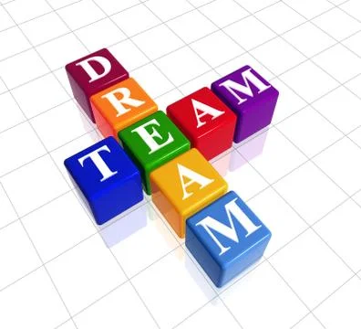Colour dream team Ilustración de archivo