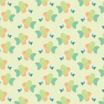 Colour fish pattern Stock Illustration