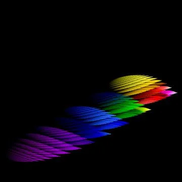 Colour fractal Stock Illustration