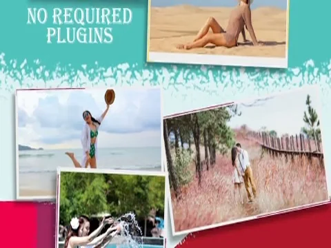 Colour Full Photo Frames After Effects stock