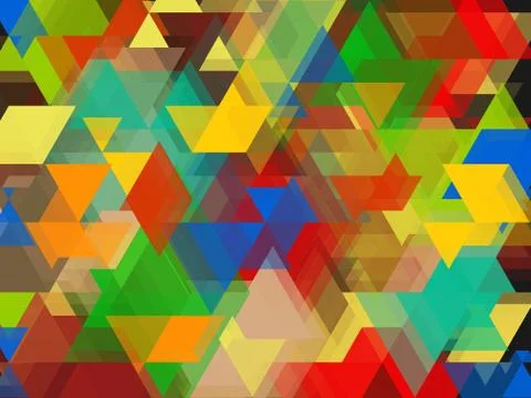 Colour full shape abstract background Stock Illustration