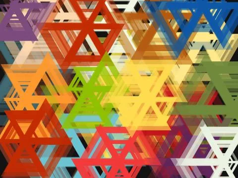 Colour full shape abstract background Stock Illustration