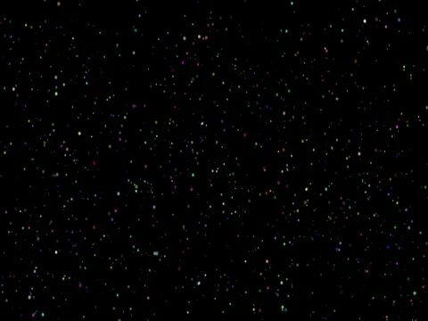Colour glitter particle confetti 4K on black Stock Footage