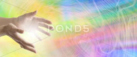 Colour Healing Website Banner Stock Photos