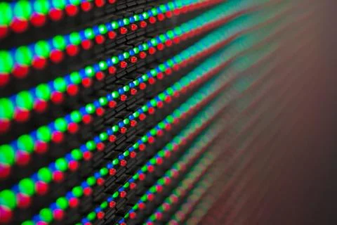 Colour of the light from the led screen. Stock Photos