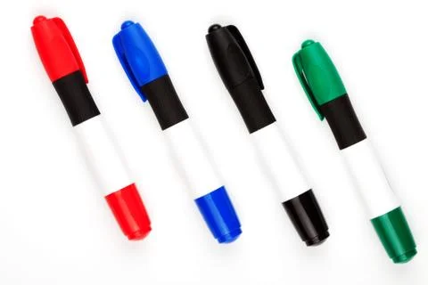Colour markers Stock Photos