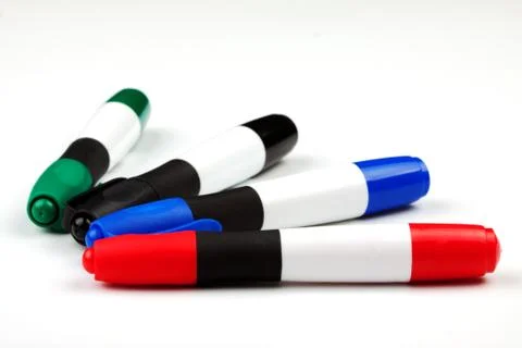 Colour markers Stock Photos
