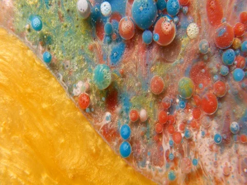 Colour mixing Stock Footage 74930006