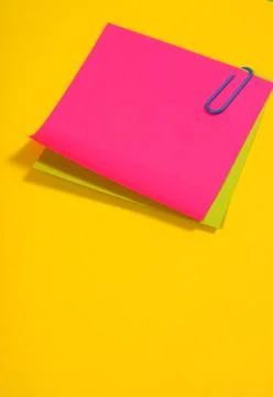 Colour note  paper Stockfoto's