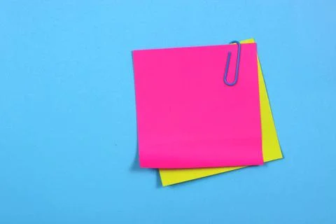 Colour note  paper Fotos Stock