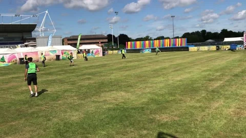 COLOUR OBSTACLE RUSH 2 Video stock 135315262