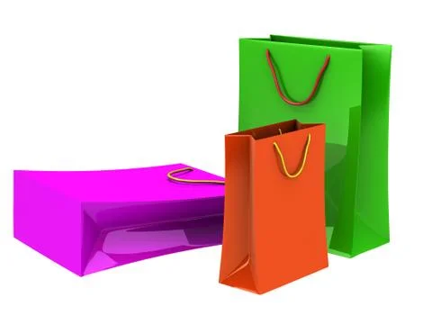 Colour packages Stock Photos