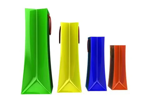 Colour packages Stock Photos