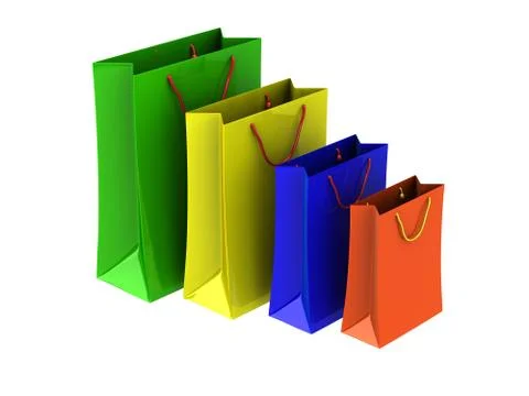 Colour packages Stock Photos